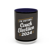 I’m Voting Couch 2024 Accent Coffee Mug (15oz)