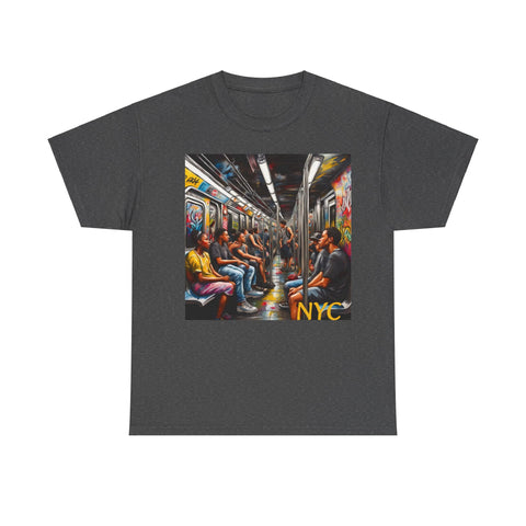 NYC Subway Unisex Heavy Cotton Tee