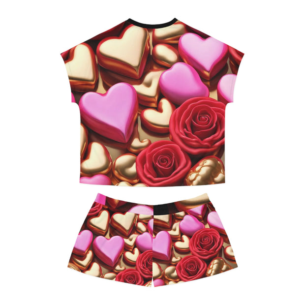 Love Wins Women's Short Pajama Set (AOP)