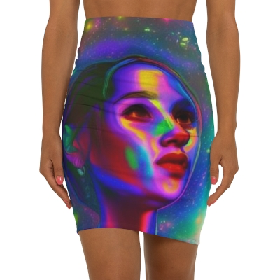 Goddess Slim Skirt Gift for Mom, Teen, Bestie - Under the Stars Babe