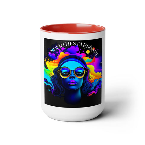 Underthestarsbabe Galactic Two-Tone Coffee Mugs, 15oz