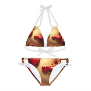 Love Wins Strappy Bikini Set (AOP)