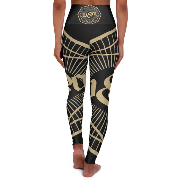 Abundance Sigil High Waisted Yoga Leggings (AOP)