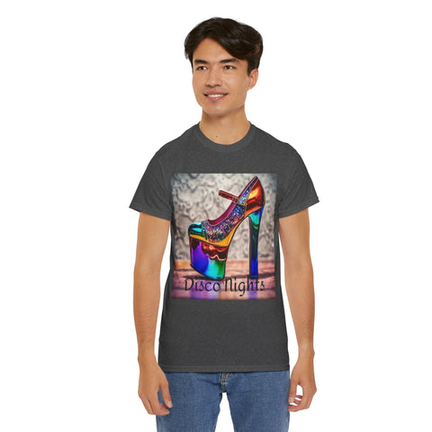 Disco Nights Unisex Heavy Cotton Tee