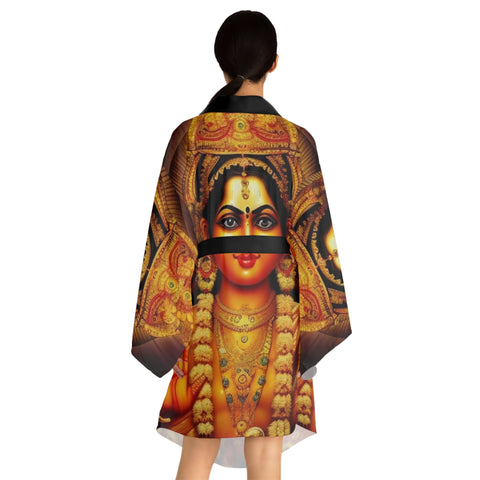 Lakshimi Long Sleeve Kimono Robe (AOP)