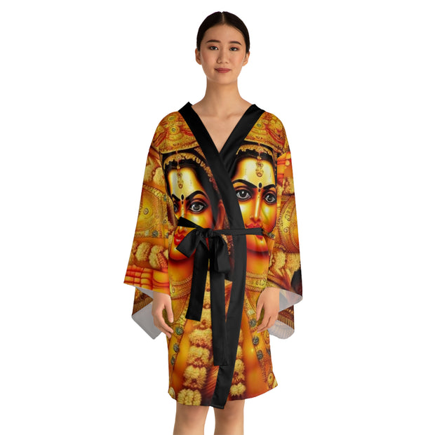 Lakshimi Long Sleeve Kimono Robe (AOP)