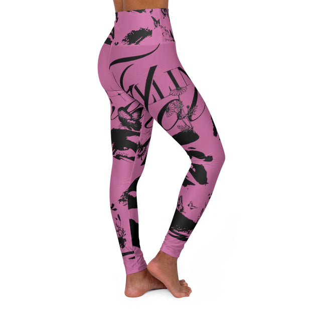 Falling In Love High Waisted Yoga Leggings (AOP)