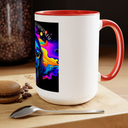 Underthestarsbabe Galactic Two-Tone Coffee Mugs, 15oz