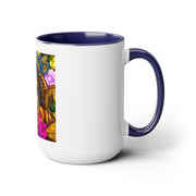 Goddess Oshun Two-Tone Coffee Mugs, 15oz