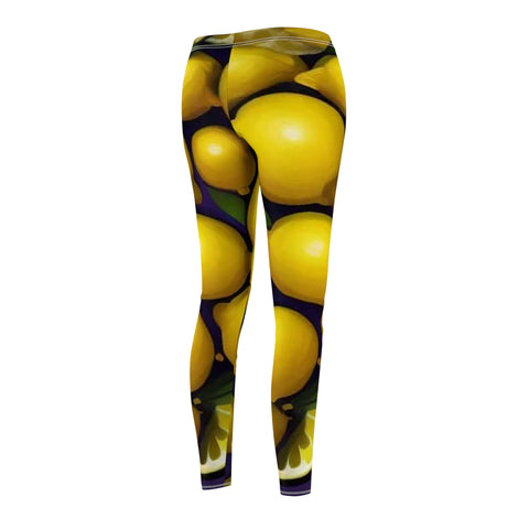 Lemons Women's Cut & Sew Casual Leggings (AOP)