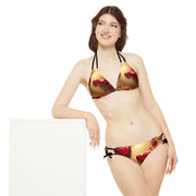 Love Wins Strappy Bikini Set (AOP)