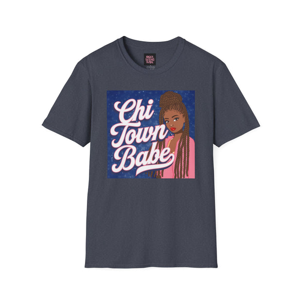 Chi-Town Babe Unisex Softstyle T-Shirt - Under The Stars Babe