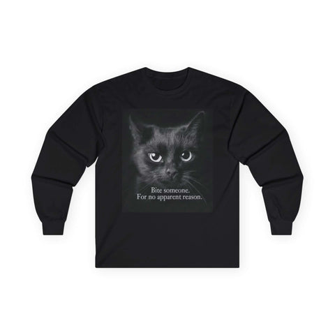 Feline Bite Long Sleeve Tee - Under The Stars Babe