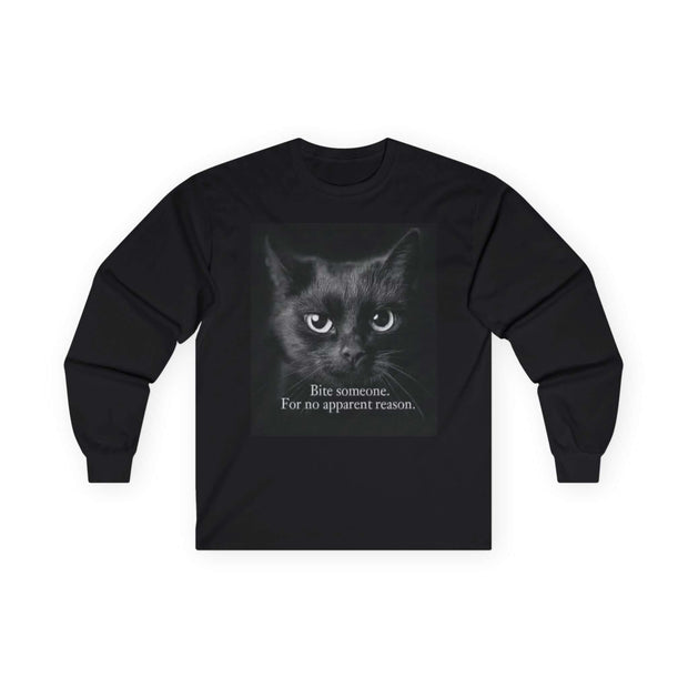 Feline Bite Long Sleeve Tee - Under The Stars Babe