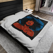 Afro Mama Velveteen Plush Blanket