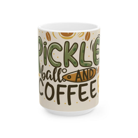 Pickleball & Coffee Ceramic Mug 11oz