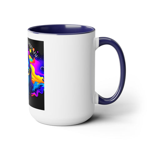 Underthestarsbabe Galactic Two-Tone Coffee Mugs, 15oz