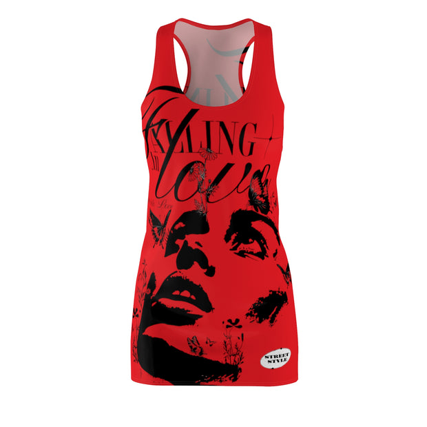 Falling In Love Women's Cut & Sew Racerback Dress