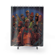 Classic Cosmic Hip Hop Shower Curtain