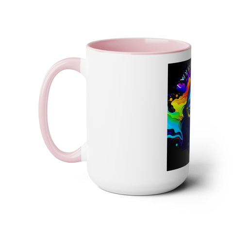 Underthestarsbabe Galactic Two-Tone Coffee Mugs, 15oz