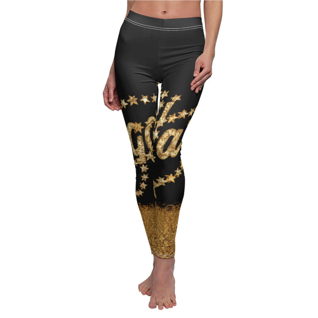 Stargazing Women's Cut & Sew Casual Leggings (AOP)