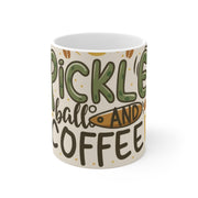 Pickleball And Coffee 11oz Ceramic Mug