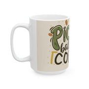 Pickleball & Coffee Ceramic Mug 11oz