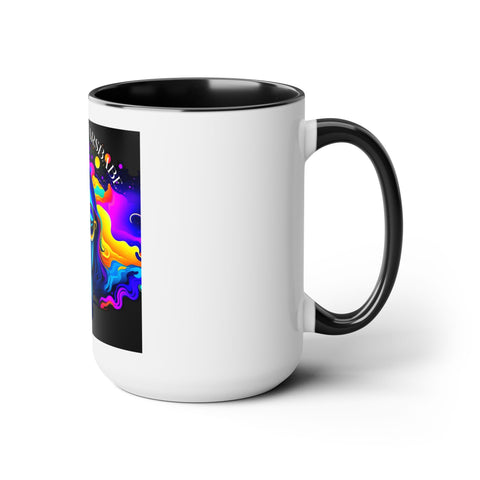 Underthestarsbabe Galactic Two-Tone Coffee Mugs, 15oz