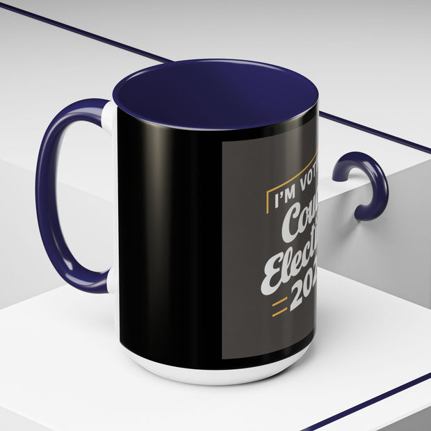 I’m Voting Couch 2024 Accent Coffee Mug (15oz)