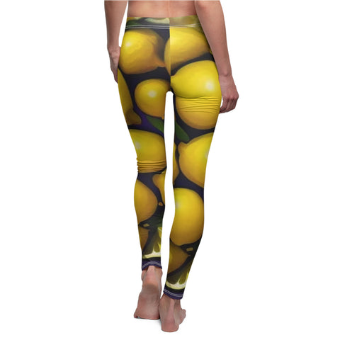 Lemons Women's Cut & Sew Casual Leggings (AOP)