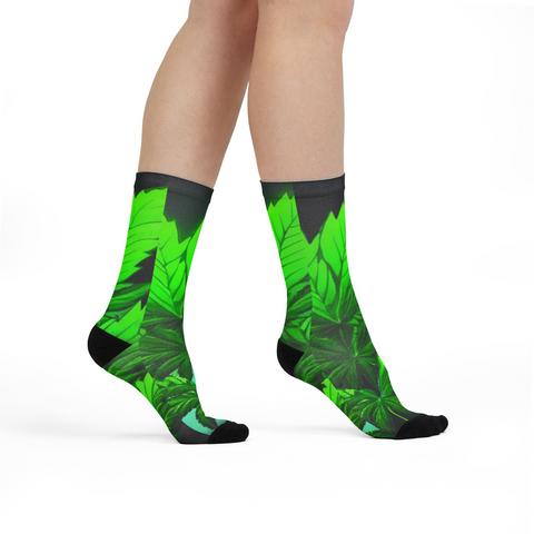 Healing Leaf Crew Socks