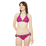 Under The Stars Strappy Bikini Set Swimsuit (AOP)