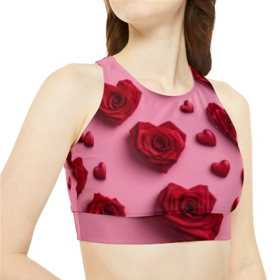 Red Rose Sporty Swimsuit Gift - Under the Stars Babe