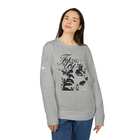 Falling In Love adidas® Unisex Fleece Crewneck Sweatshirt