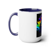 Underthestarsbabe Galactic Two-Tone Coffee Mugs, 15oz