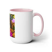 Goddess Oshun Two-Tone Coffee Mugs, 15oz