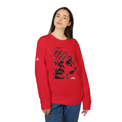 Falling In Love adidas® Unisex Fleece Crewneck Sweatshirt