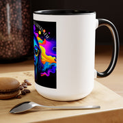 Underthestarsbabe Galactic Two-Tone Coffee Mugs, 15oz