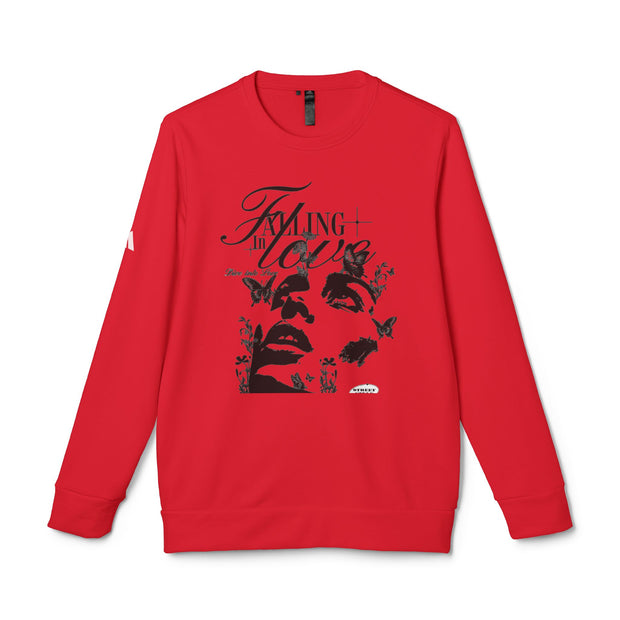 Falling In Love adidas® Unisex Fleece Crewneck Sweatshirt