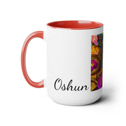 Goddess Oshun Two-Tone Coffee Mugs, 15oz