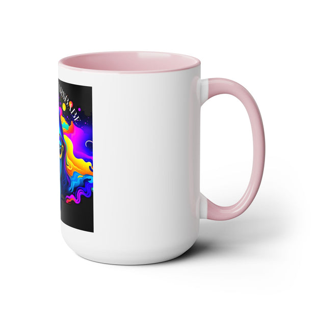 Underthestarsbabe Galactic Two-Tone Coffee Mugs, 15oz