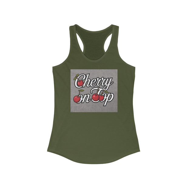 Cherry On Top Women's Ideal Racerback Tank - Under The Stars Babe