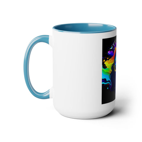 Underthestarsbabe Galactic Two-Tone Coffee Mugs, 15oz