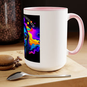 Underthestarsbabe Galactic Two-Tone Coffee Mugs, 15oz