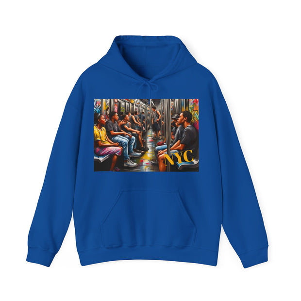 NYC subway classic Unisex Heavy Blend™ Hooded Sweatshirt