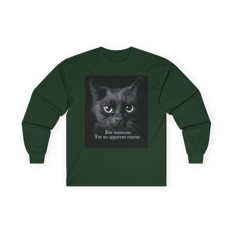 Feline Bite Long Sleeve Tee - Under The Stars Babe