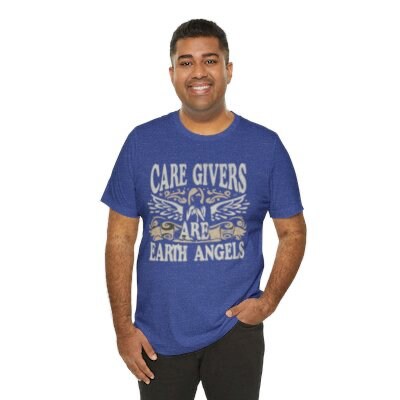 Caregivers Are Earth Angels Tee Shirt