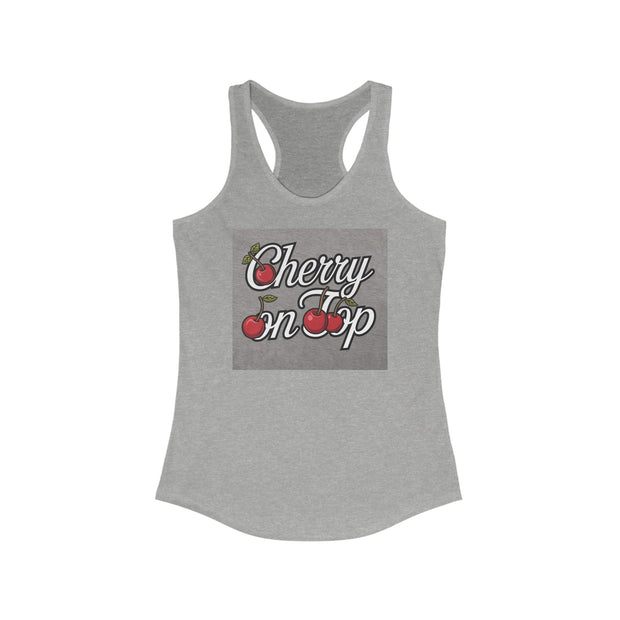 Cherry On Top Women's Ideal Racerback Tank - Under The Stars Babe