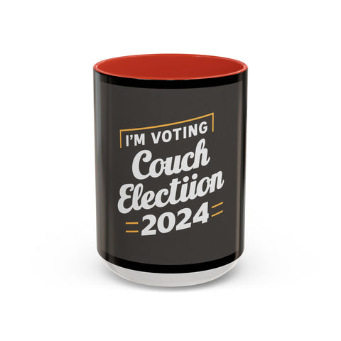 I’m Voting Couch 2024 Accent Coffee Mug (15oz)