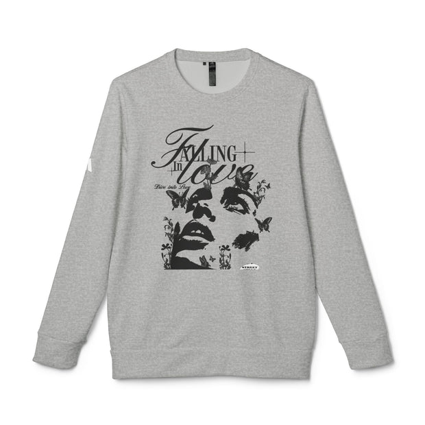 Falling In Love adidas® Unisex Fleece Crewneck Sweatshirt